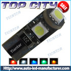 Topcity Newest Euro Error Free Canbus T10 3SMD 5050 Canbus 18LM Cold white - Canbus led